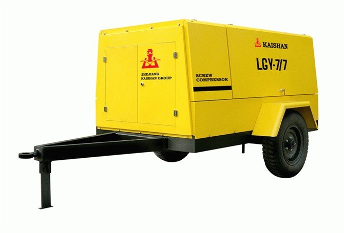 Zuanshan LGY 7-7 Motor Driven Movable Screw Air Compressors