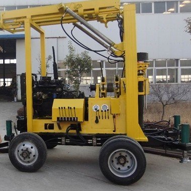 Zuanshan ZSYX-300T Full Hydraulic Borehole Drilling Rig Mud Pump Draining, Trailer Type